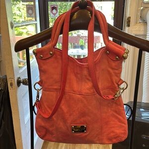 Valentina Pink Shoulder Bag with Silver Accents